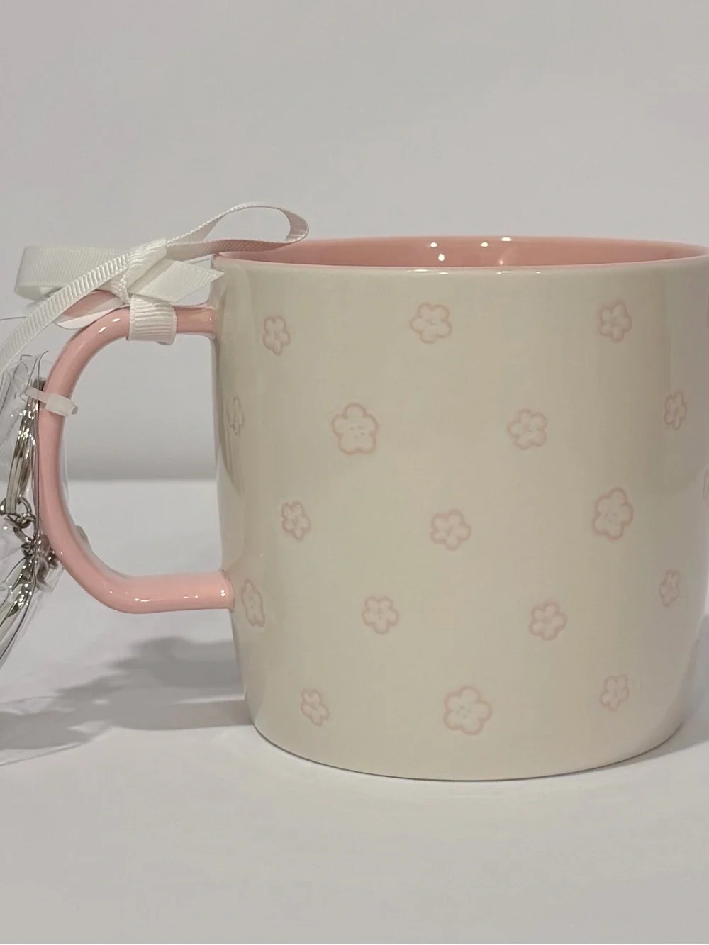 Miffy Pink and Cream Ceramic Coffee Mug with Matching Keychain